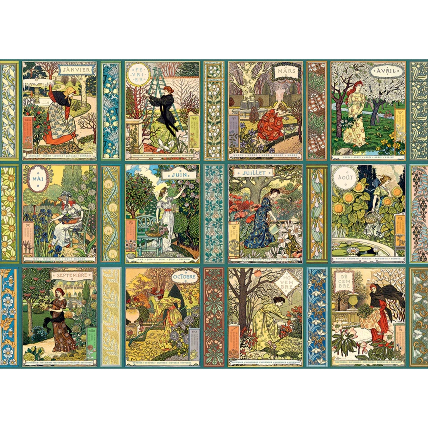 Jardinière: A Gardener's Calendar | 1000 pièces