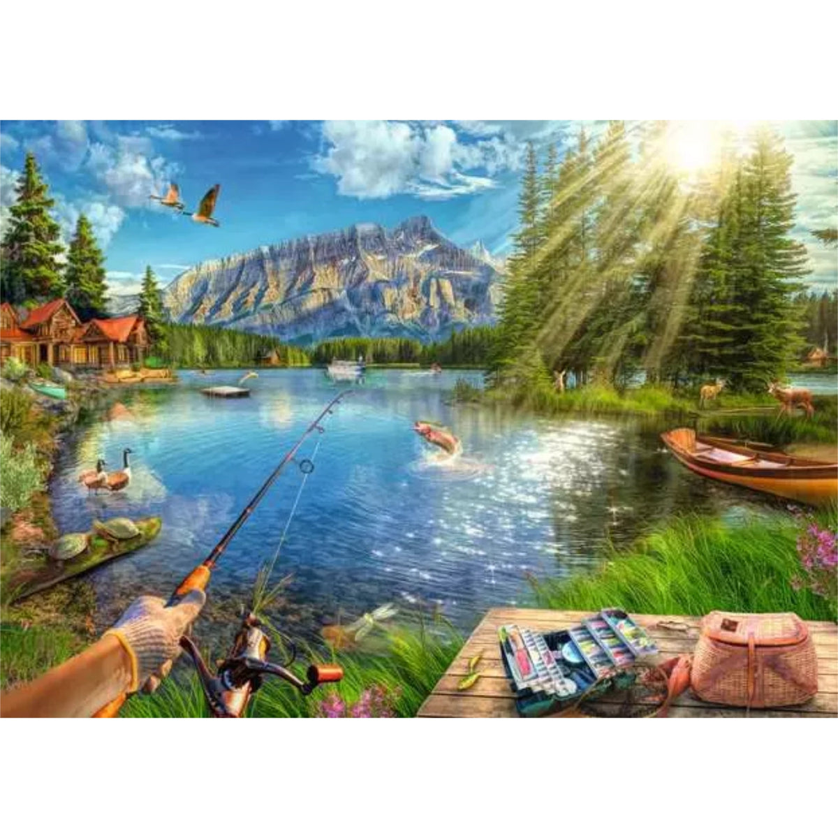 La vie au bord du lac | 1000 pièces