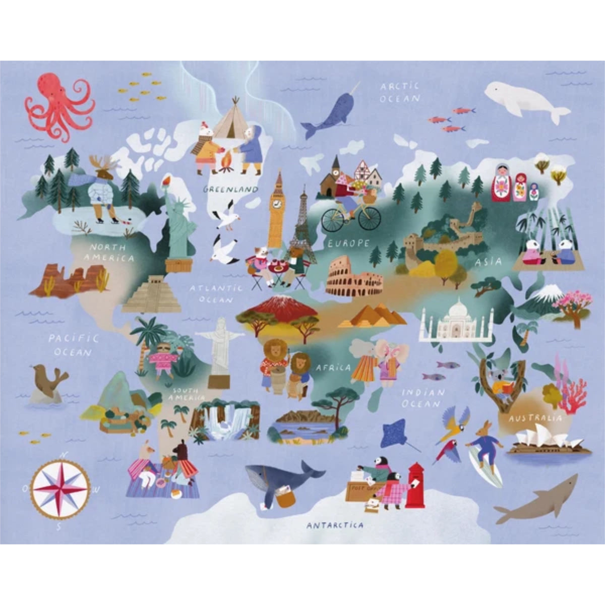 Around the World! A Look and Find Adventure | 100 Pieces