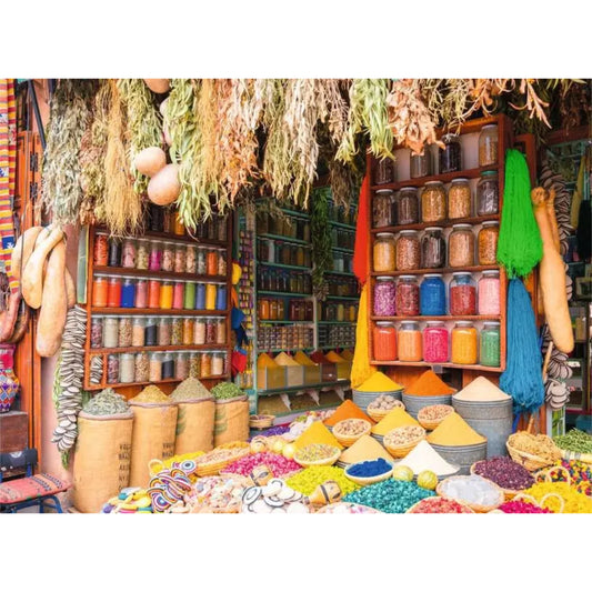 Colorful Spices and Herbs, Morocco| 500 pièces