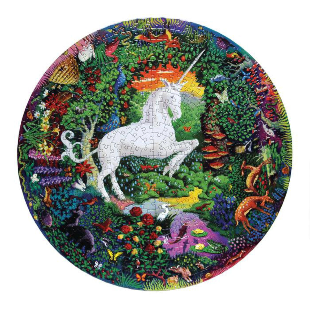 Unicorn Garden | Casse-tête rond de 500 pièces