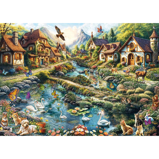 Village on the Edge of the Forest | 1000 piece