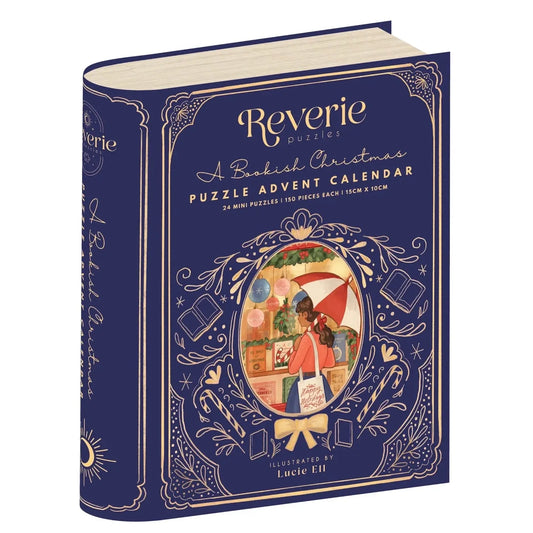 A Bookish Christmas - Reverie | Advent calendar – 24 mini puzzles, 99 pieces each