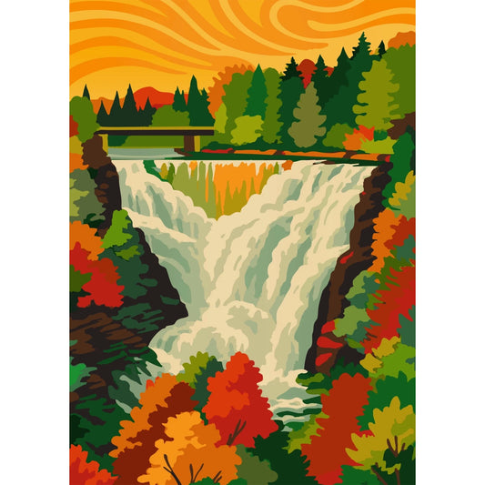 Cascade d'automne | 1000 pièces