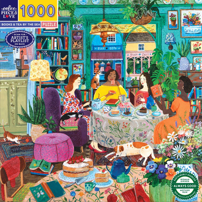 Books & Tea by the Sea - eeBoo | 1000 pièces