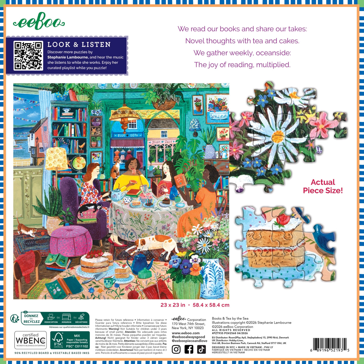 Books & Tea by the Sea - eeBoo | 1000 pièces