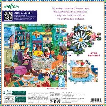Books & Tea by the Sea - eeBoo | 1000 pièces