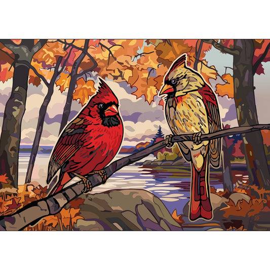 Cardinal rouge | 1008 pièces