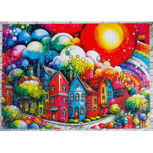 Avenue colorée | 1000 pièces