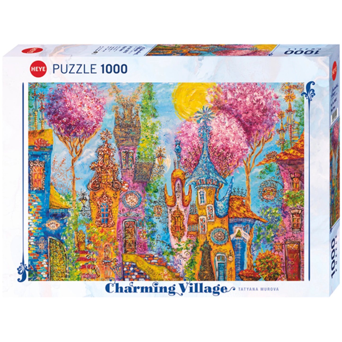 Charming Village - Pink Trees | 1000 pièces