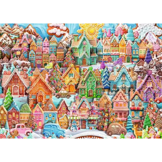Christmas Cookie Village | 1000 pièces