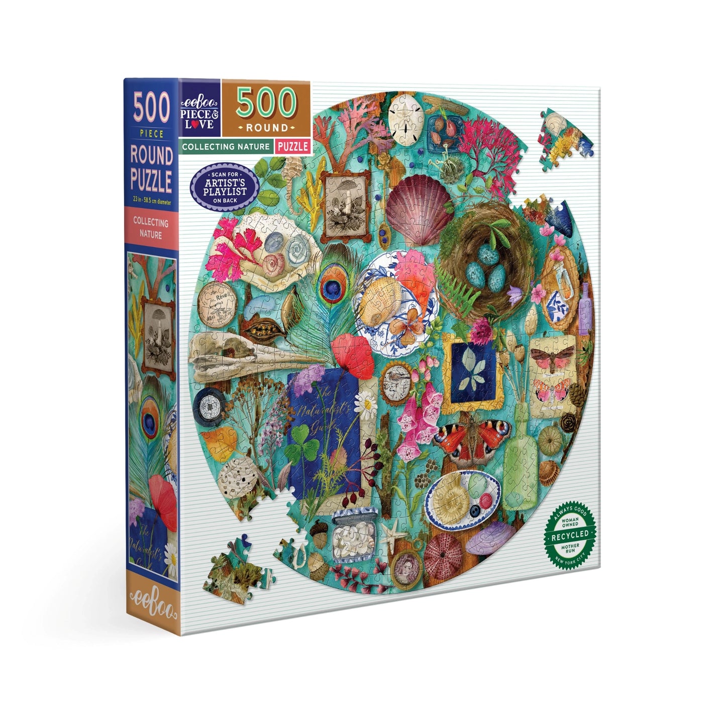 Collecting Nature | Casse-tête rond de 500 pièces
