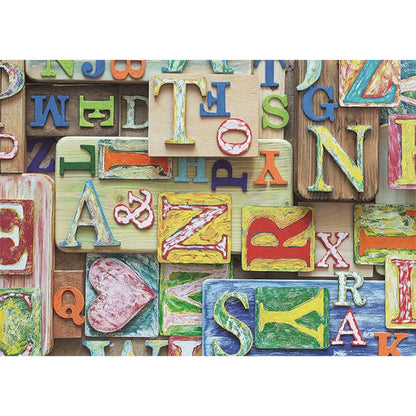 Alphabet coloré | 1000 pièces