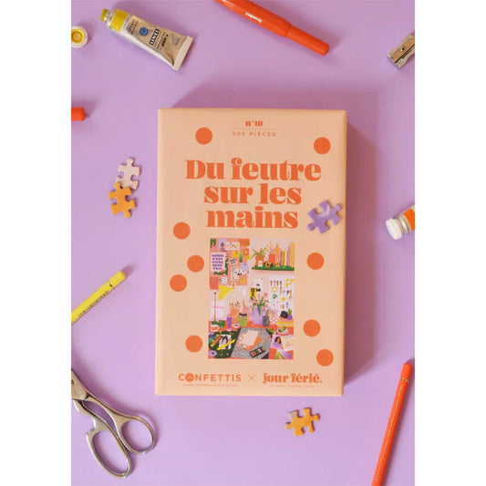 Du feutre sur les mains | 500 pièces