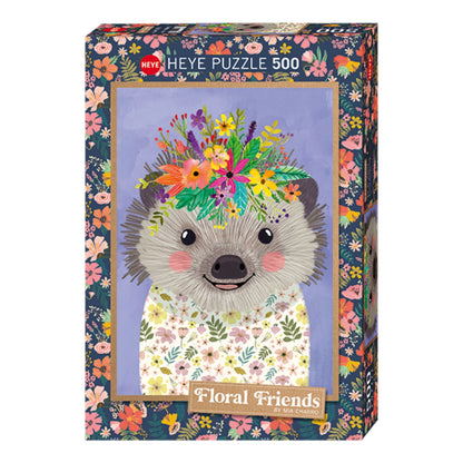 Floral Friends - Funny Hedgehog | 500 pièces
