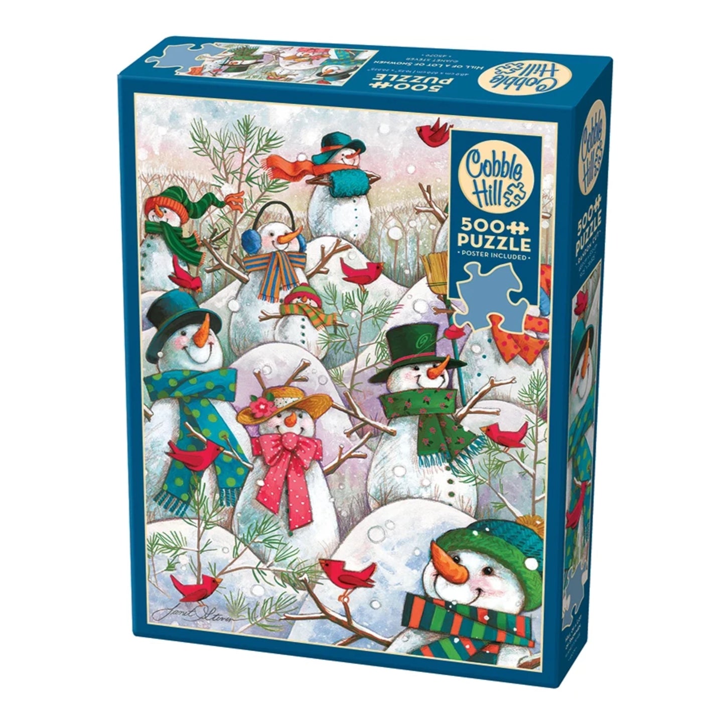 Hill of a lot of snowmen | 500 pièces