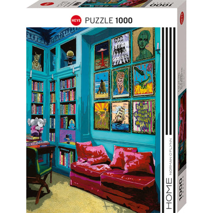 Home - Room with Red Sofa | 1000 pièces