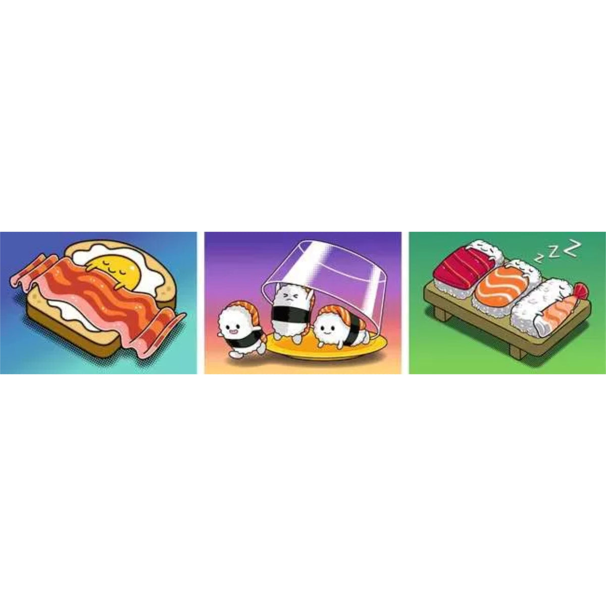 Repas kawaii | 100 pièces (x3)