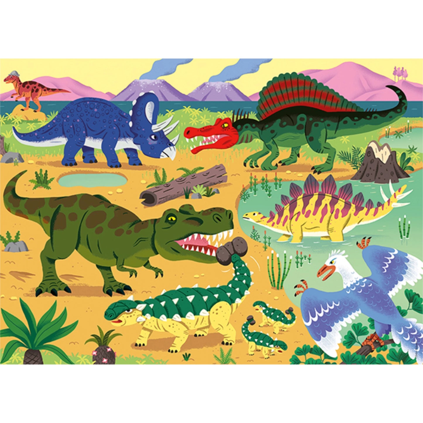 Les dinosaures du Crétacé | 60 pièces