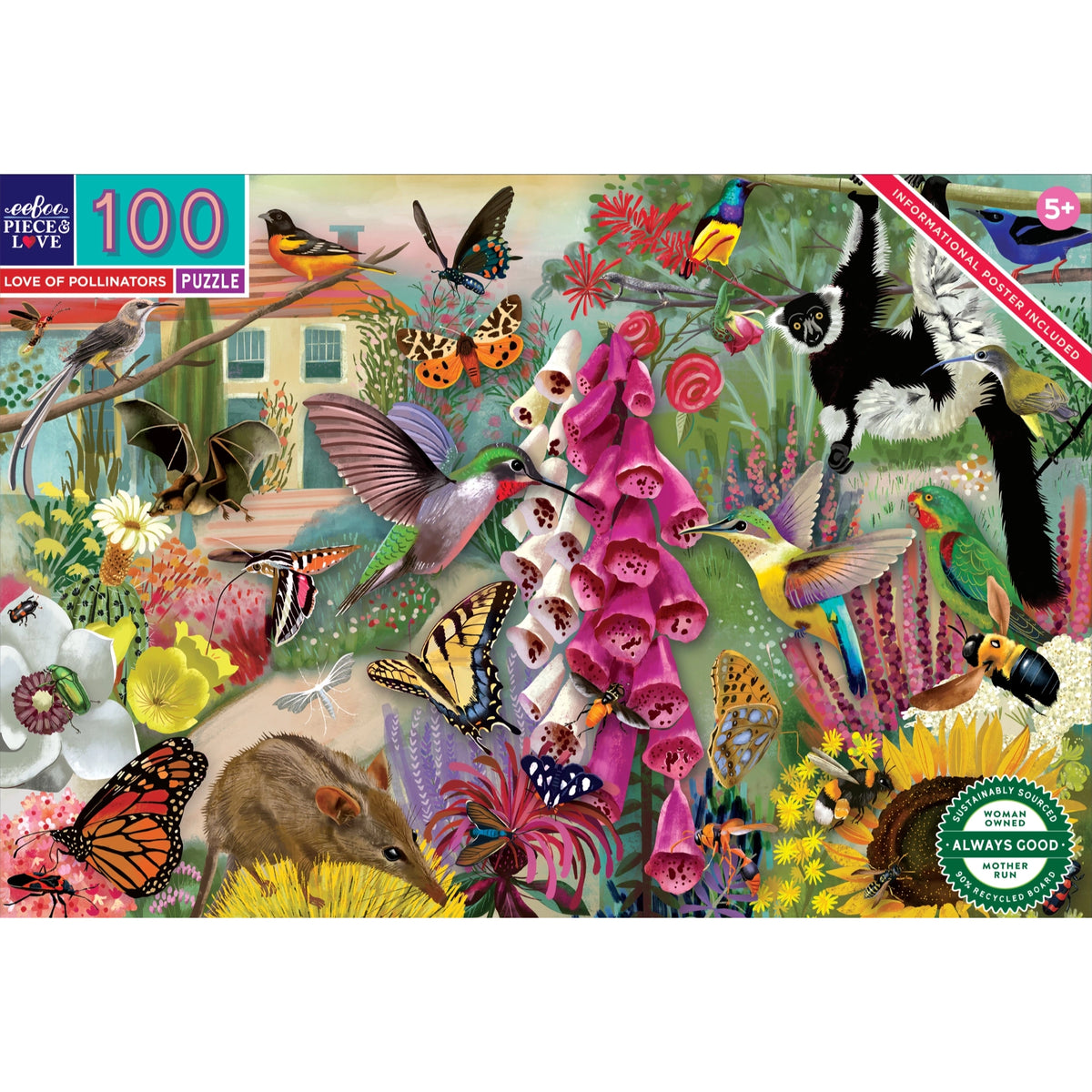 Love of Pollinators - eeBoo | 100 pièces XL
