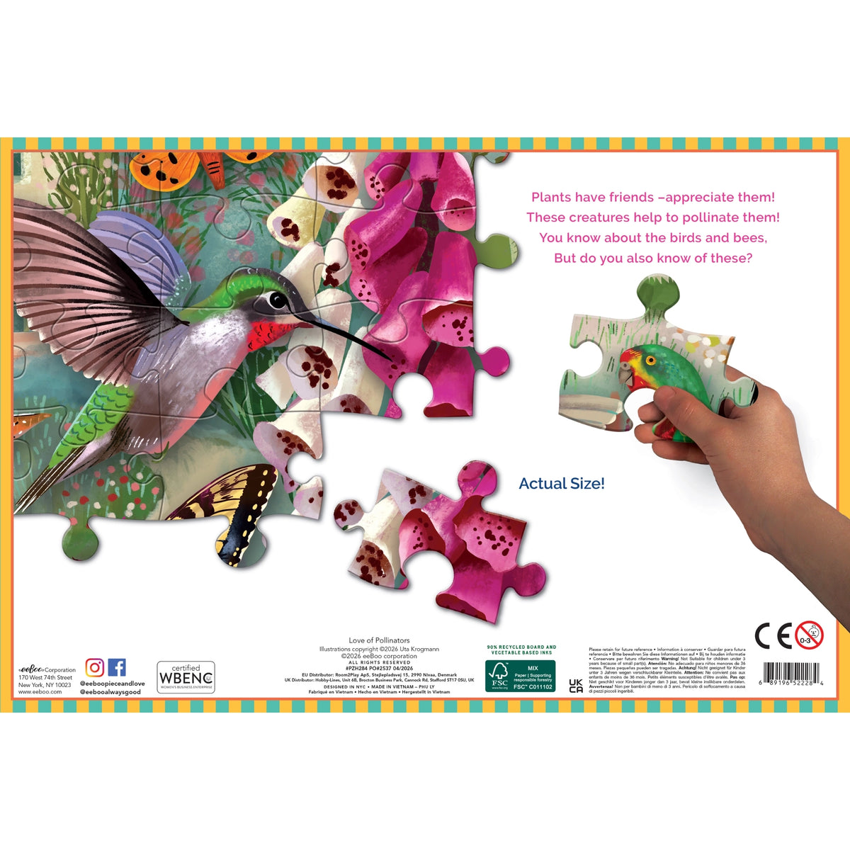 Love of Pollinators - eeBoo | 100 pièces XL