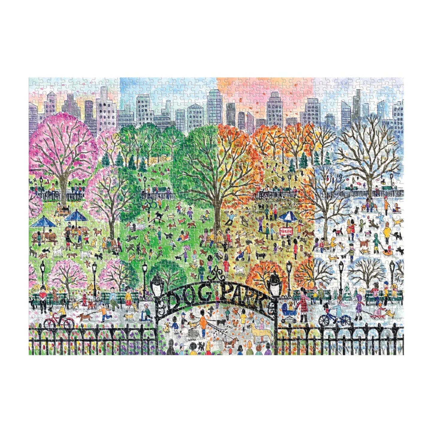 Michael Storrings Dog Park in Four Seasons | 1000 pièces