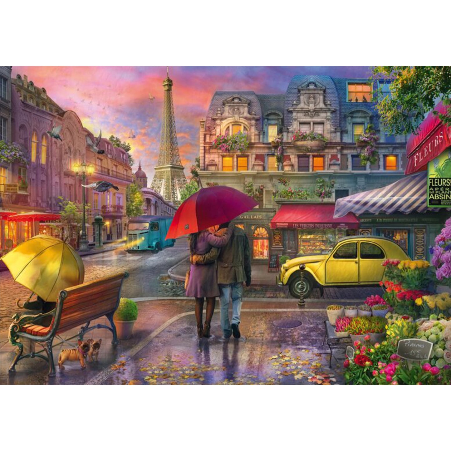 Parisian Charm in the Rain | 500 piece