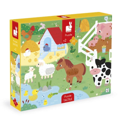 Les animaux de la ferme tactile | 20 pièces