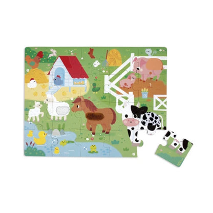 Les animaux de la ferme tactile | 20 pièces