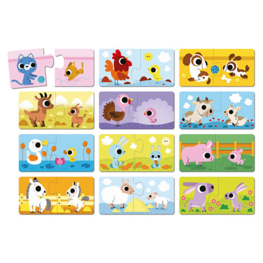 Animals and Their Young | 24 pieces