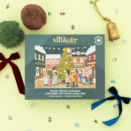 Village Christmas - Villager | Avent calendar – 24 mini 99-piece puzzles