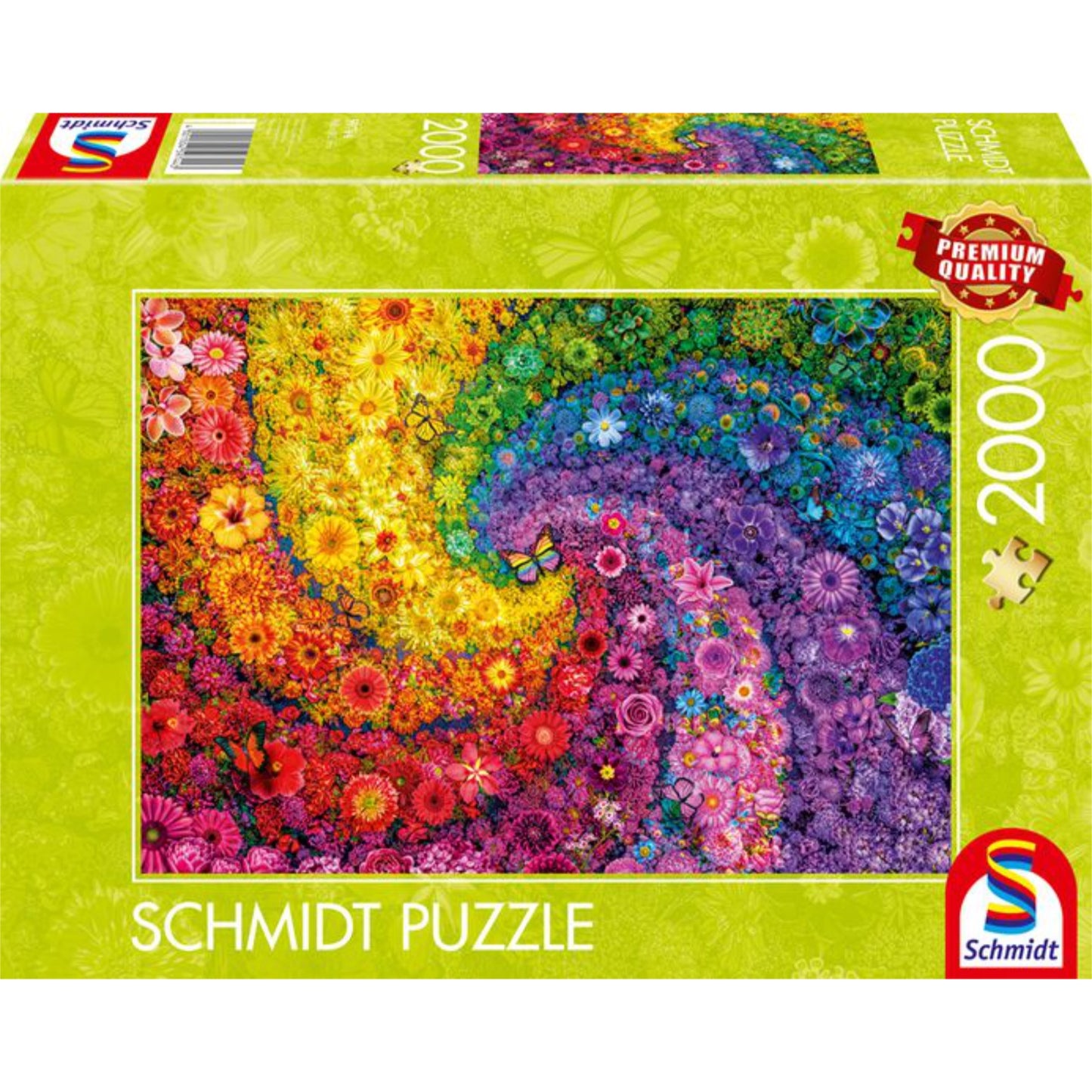 Tourbillon de fleurs multicolores | 2000 pièces