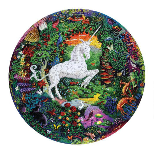 Unicorn Garden | Casse-tête rond de 500 pièces