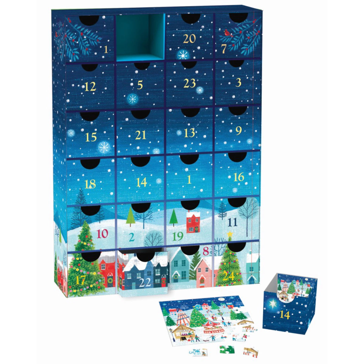 Village de Noël | Calendrier de l'Avent 24 boîtes