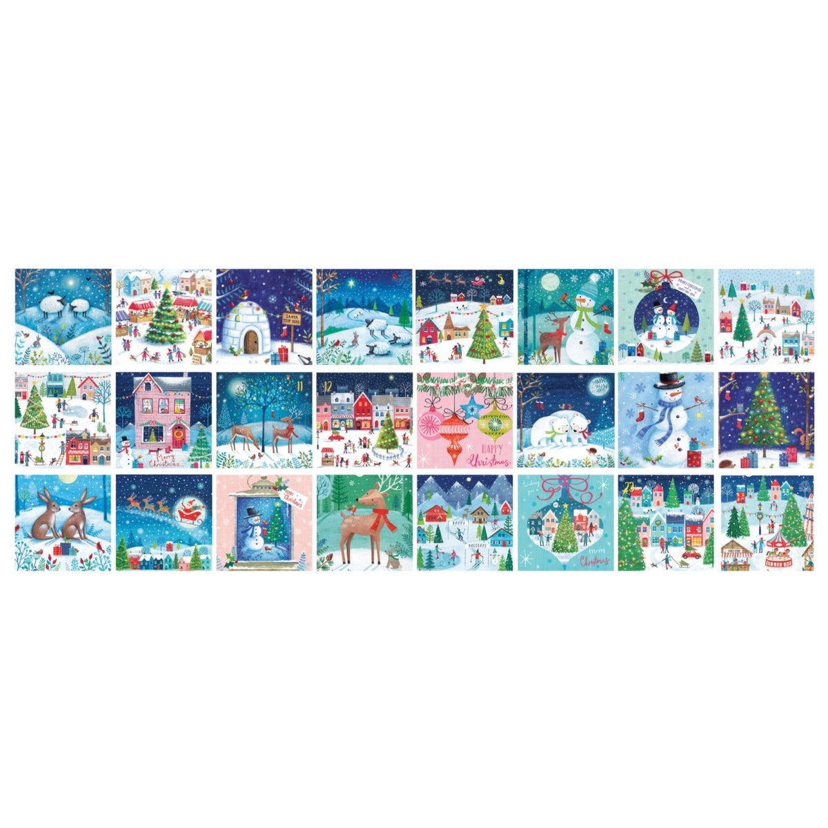 Village de Noël | Calendrier de l'Avent 24 boîtes