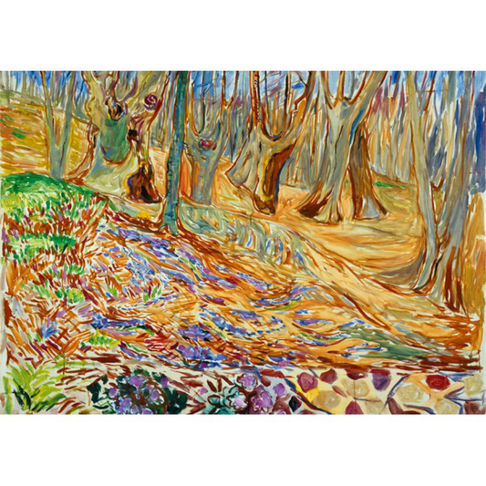 Edvard Munch - Elm Forest in Spring, 1923 | 1000 pièces