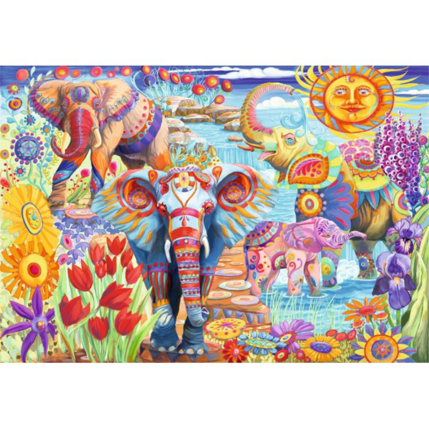 Elephants in the Garden | 1000 pièces