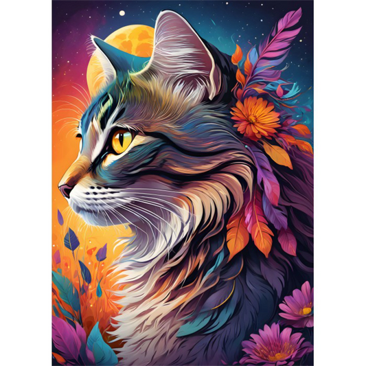 Floral Cat | 500 pièces