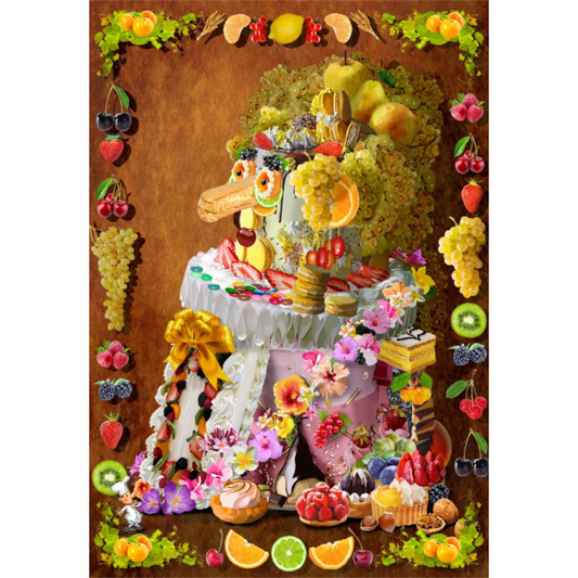La Cantatrice Gteau inspirée par Arcimboldo | 1000 Piece