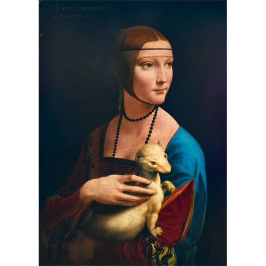 Leonardo Da Vinci - Lady with an Ermine, 1489 | 1000 pièces