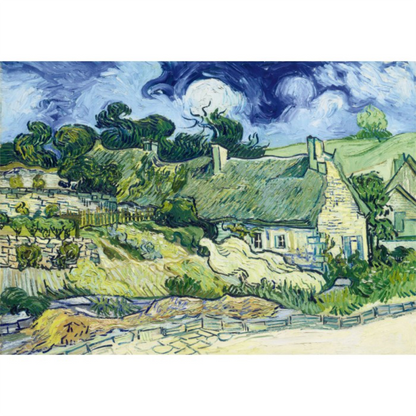 Vincent Van Gogh, Thatched Cottages at Cordeville, 1890 | 1000 pièces