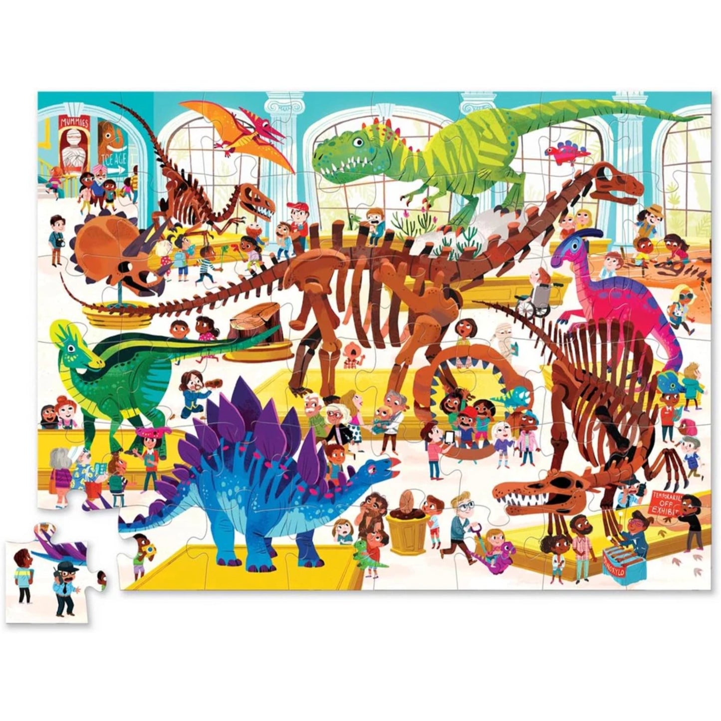 Journée au musée des dinosaures | 48 pièces
